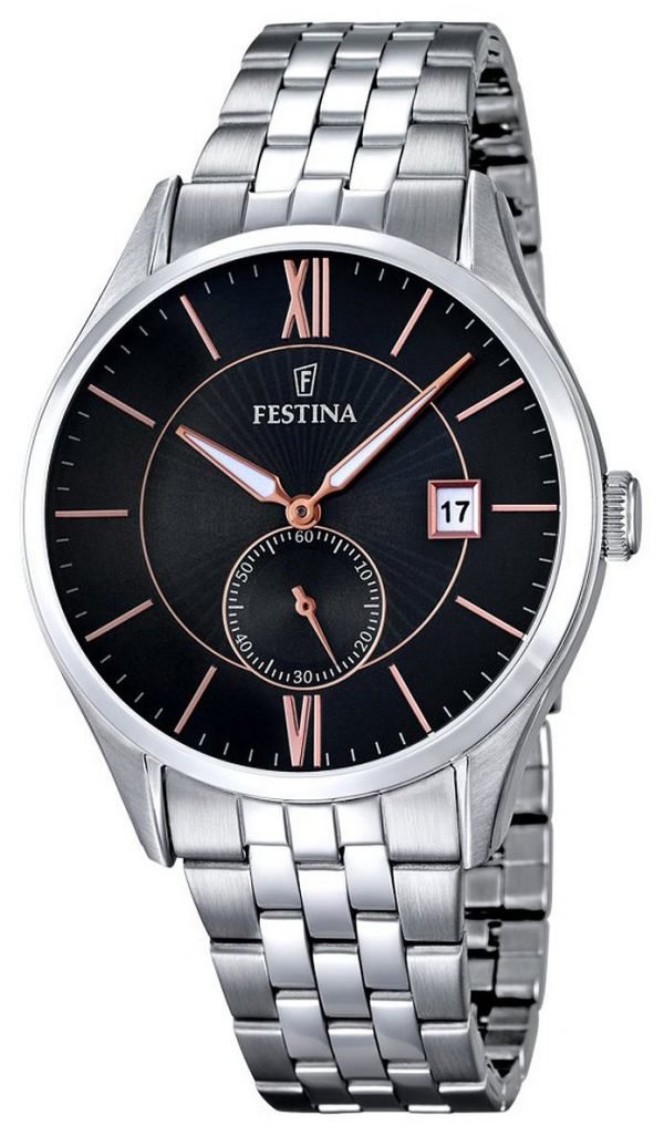 Festina Dress F16871-4 Kello Musta / Teräs