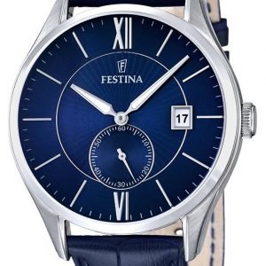 Festina Dress F16872-3 Kello Sininen / Nahka