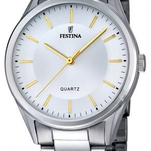 Festina Dress F16875-4 Kello Valkoinen / Teräs