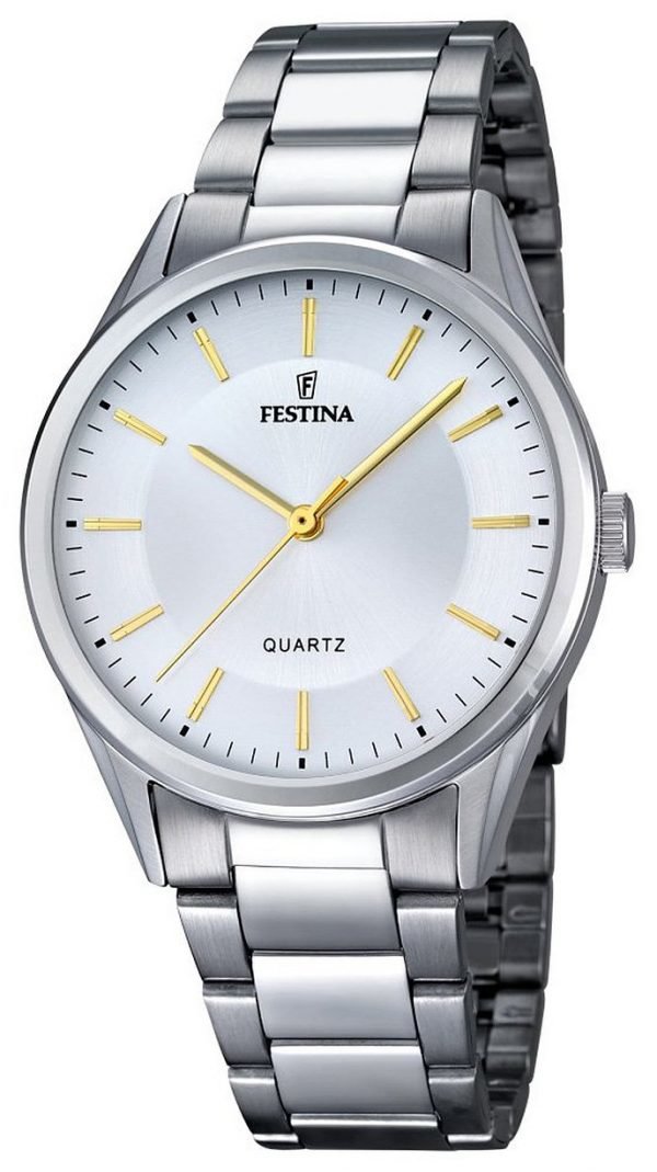 Festina Dress F16875-4 Kello Valkoinen / Teräs