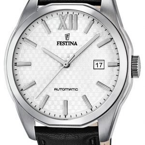 Festina Dress F16885-2 Kello Valkoinen / Nahka