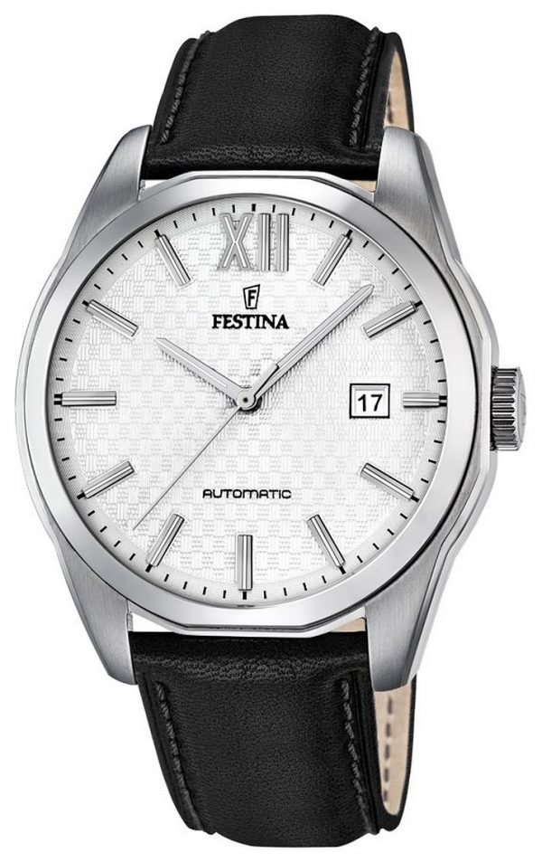 Festina Dress F16885-2 Kello Valkoinen / Nahka