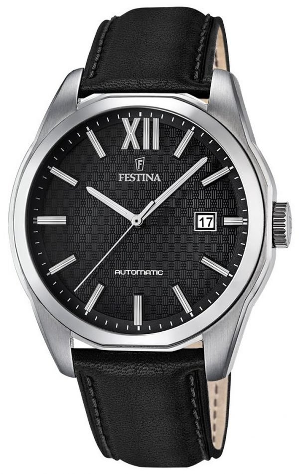 Festina Dress F16885-4 Kello Musta / Nahka