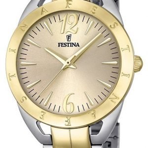 Festina Dress F16933-1 Kello Kullattu / Kullansävytetty Teräs