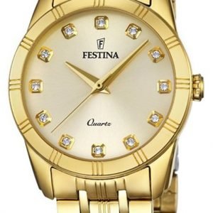 Festina Dress F16942-1 Kello Samppanja / Kullansävytetty