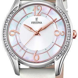 Festina Dress F16944-A Kello Valkoinen / Nahka