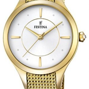 Festina Dress F16959-1 Kello Valkoinen / Kullansävytetty