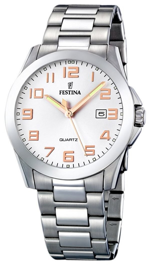 Festina F16376-3 Kello Valkoinen / Teräs