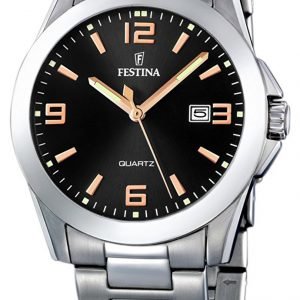 Festina F16376-6 Kello Musta / Teräs