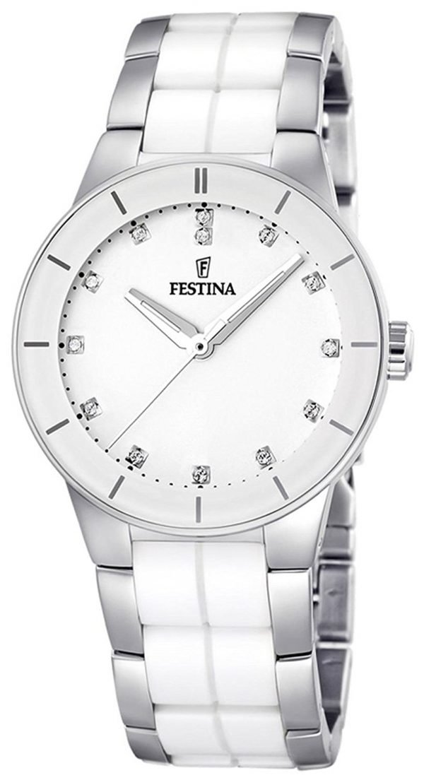 Festina F16531-3 Kello Valkoinen / Teräs