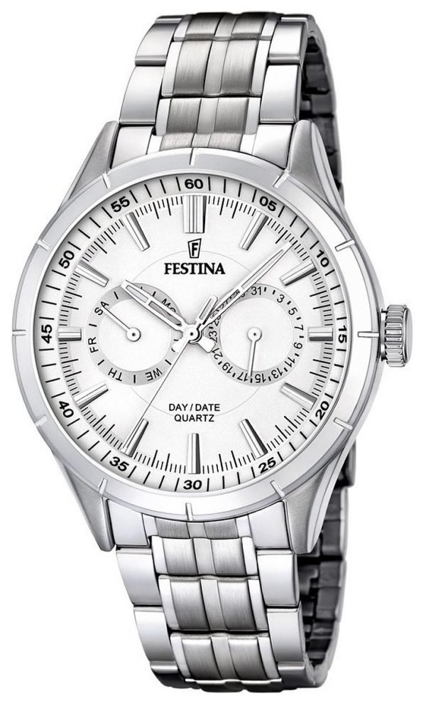 Festina F16780-1 Kello Valkoinen / Teräs