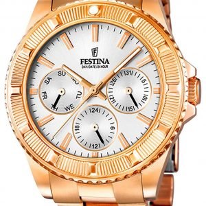 Festina F16786-1 Kello Valkoinen / Punakultasävyinen