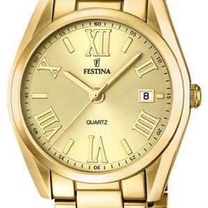 Festina F16792-2 Kello Kullattu / Kullansävytetty Teräs