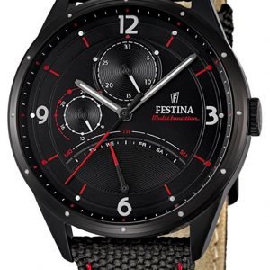 Festina F16849-2 Kello Musta / Nahka