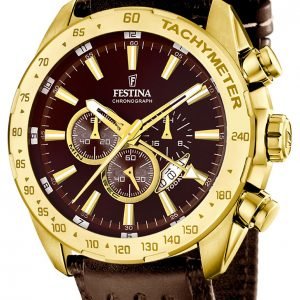 Festina F16879-3 Kello Ruskea / Nahka