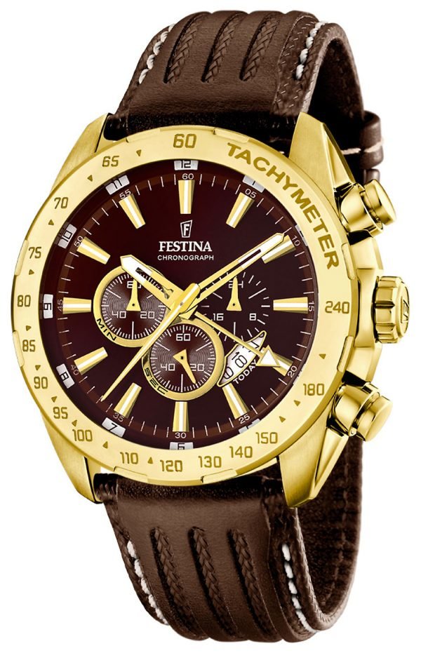 Festina F16879-3 Kello Ruskea / Nahka