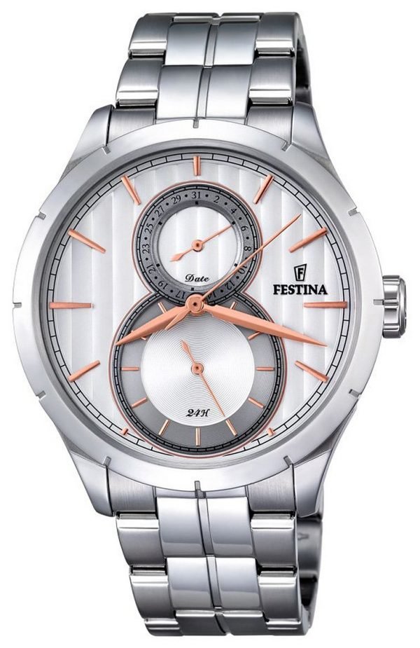 Festina F16891-2 Kello Hopea / Teräs