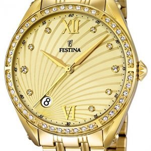 Festina F16895-2 Kello Kullattu / Kullansävytetty Teräs