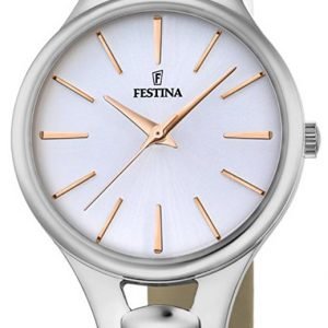 Festina F16954-1 Kello Valkoinen / Nahka