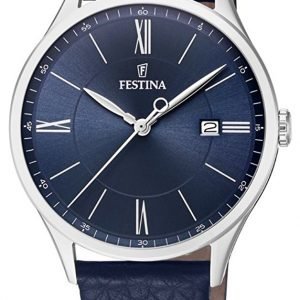 Festina F16978-3 Kello Sininen / Nahka