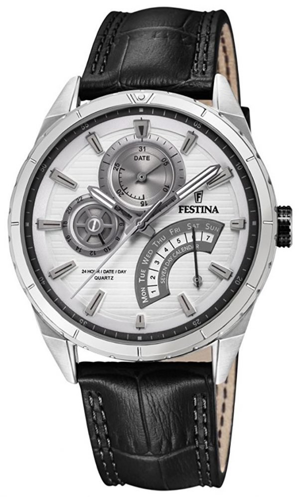 Festina F16986-1 Kello Valkoinen / Nahka