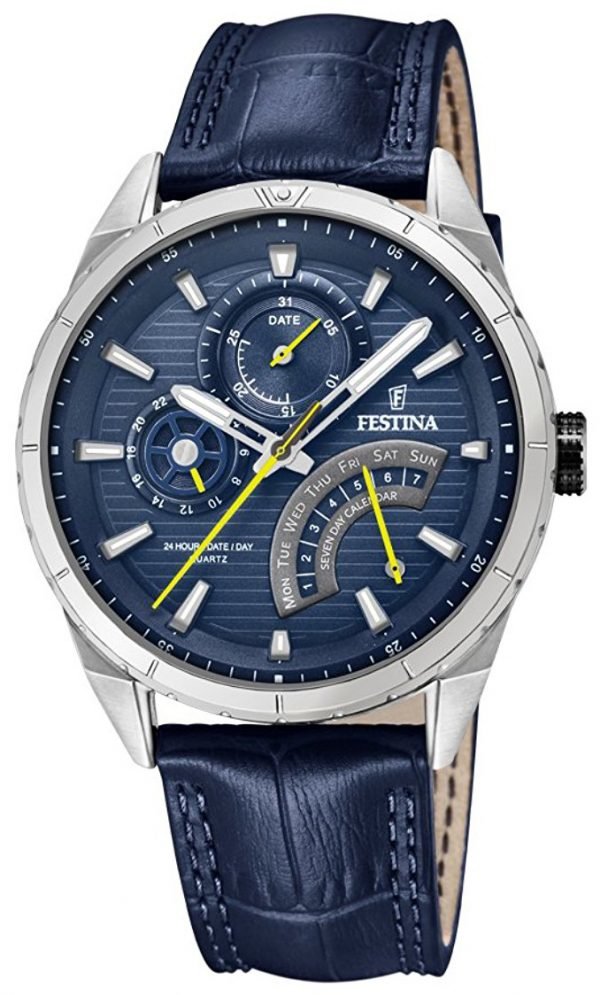 Festina F16986-2 Kello Sininen / Nahka