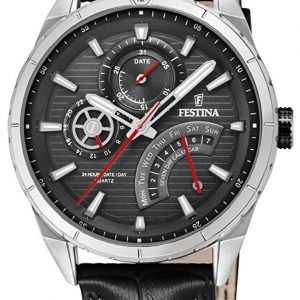 Festina F16986-3 Kello Musta / Nahka