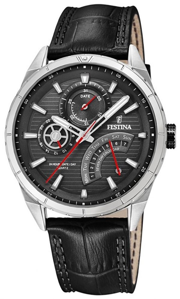 Festina F16986-3 Kello Musta / Nahka