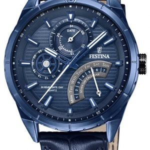 Festina F16987-1 Kello Sininen / Nahka