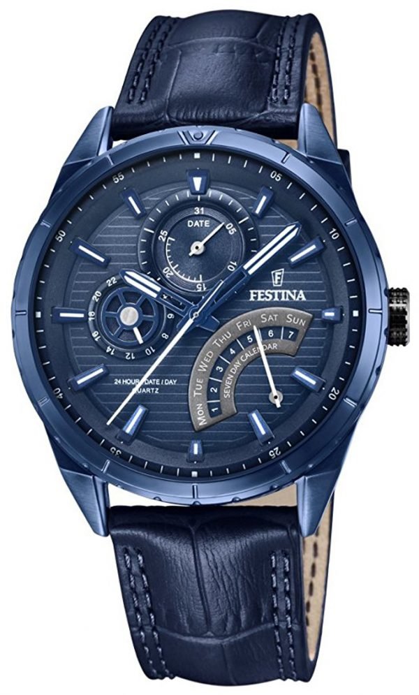 Festina F16987-1 Kello Sininen / Nahka