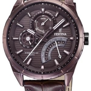 Festina F16988-1 Kello Ruskea / Nahka