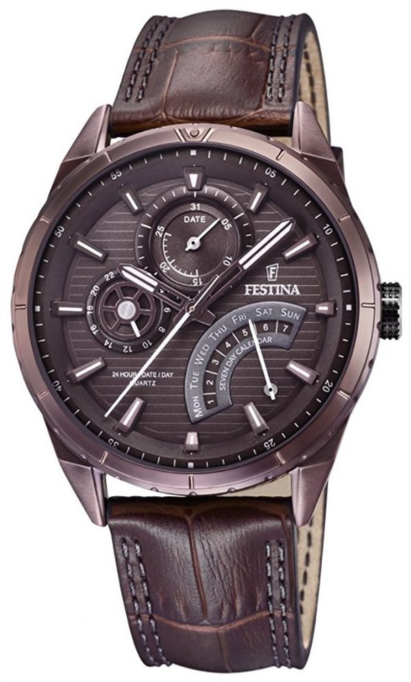 Festina F16988-1 Kello Ruskea / Nahka