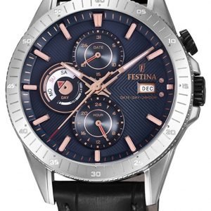 Festina F16990-2 Kello Sininen / Nahka