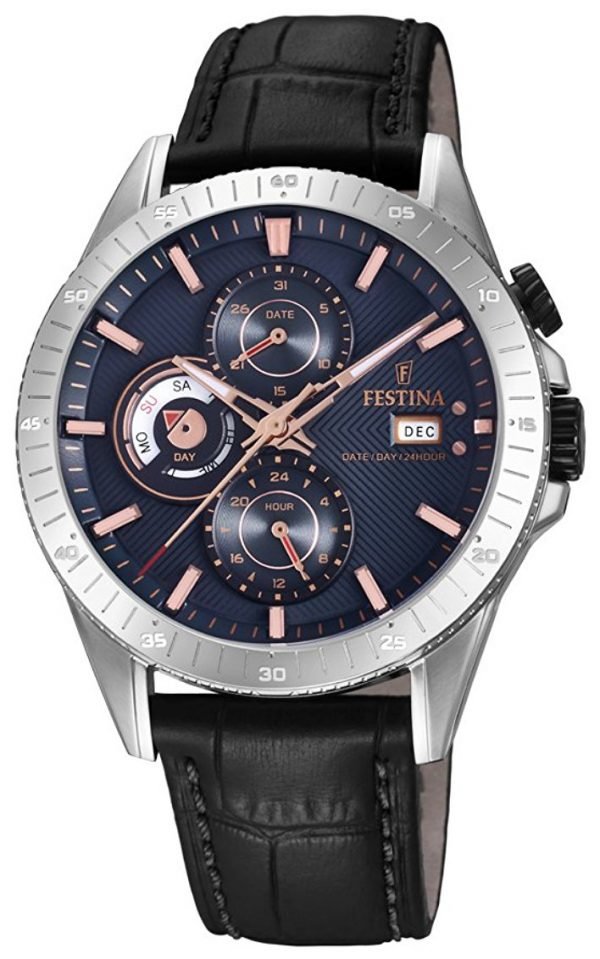 Festina F16990-2 Kello Sininen / Nahka