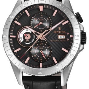 Festina F16990-3 Kello Musta / Nahka