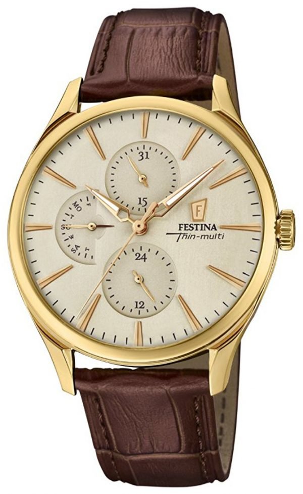 Festina F16993-1 Kello Beige / Nahka