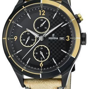 Festina F16994-1 Kello Musta / Nahka