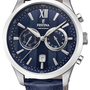 Festina F16996-3 Kello Sininen / Nahka