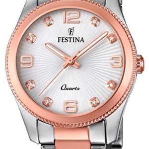 Festina F20209-2 Kello Valkoinen / Punakultasävyinen