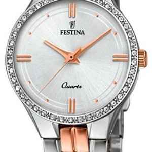 Festina F20219-2 Kello Valkoinen / Punakultasävyinen