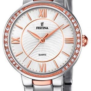 Festina F20221-1 Kello Valkoinen / Punakultasävyinen