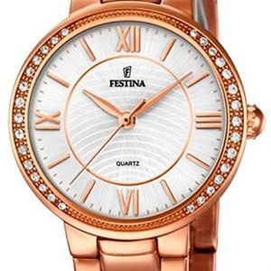 Festina F20222-1 Kello Valkoinen / Punakultasävyinen