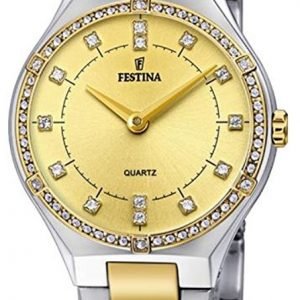 Festina F20226-2 Kello Kullattu / Kullansävytetty Teräs