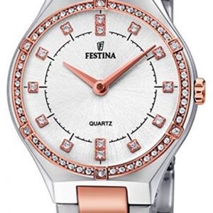 Festina F20226-3 Kello Valkoinen / Punakultasävyinen