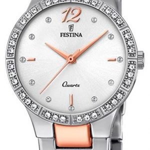 Festina F20241-2 Kello Valkoinen / Punakultasävyinen