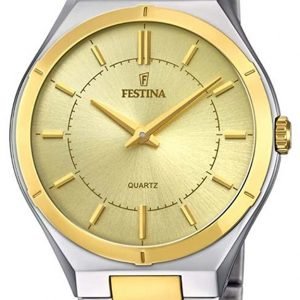 Festina F20245-2 Kello Kullattu / Kullansävytetty Teräs