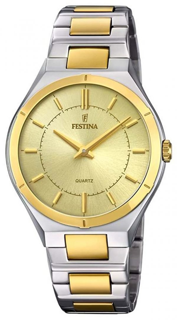 Festina F20245-2 Kello Kullattu / Kullansävytetty Teräs