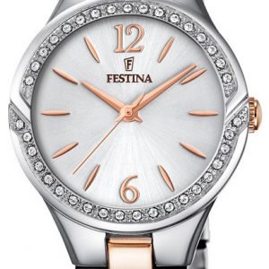 Festina F20247-1 Kello Hopea / Punakultasävyinen