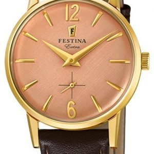 Festina F20255-2 Kello Punakultaa / Nahka