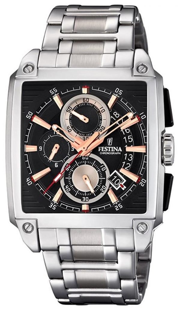 Festina F20264-4 Kello Musta / Teräs